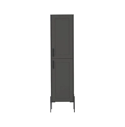 We Have Furniture Linen Cabinet Hopewell, Bathroom, Matt Gray