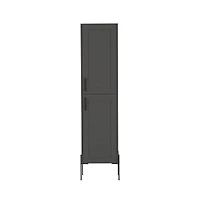 We Have Furniture Linen Cabinet Hopewell, Bathroom, Matt Gray