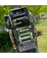 TackleChill Pro 2-in-1 Fishing Backpack with Cooler – 45L Tackle Storage, Built for Organized Outdoor Getaways