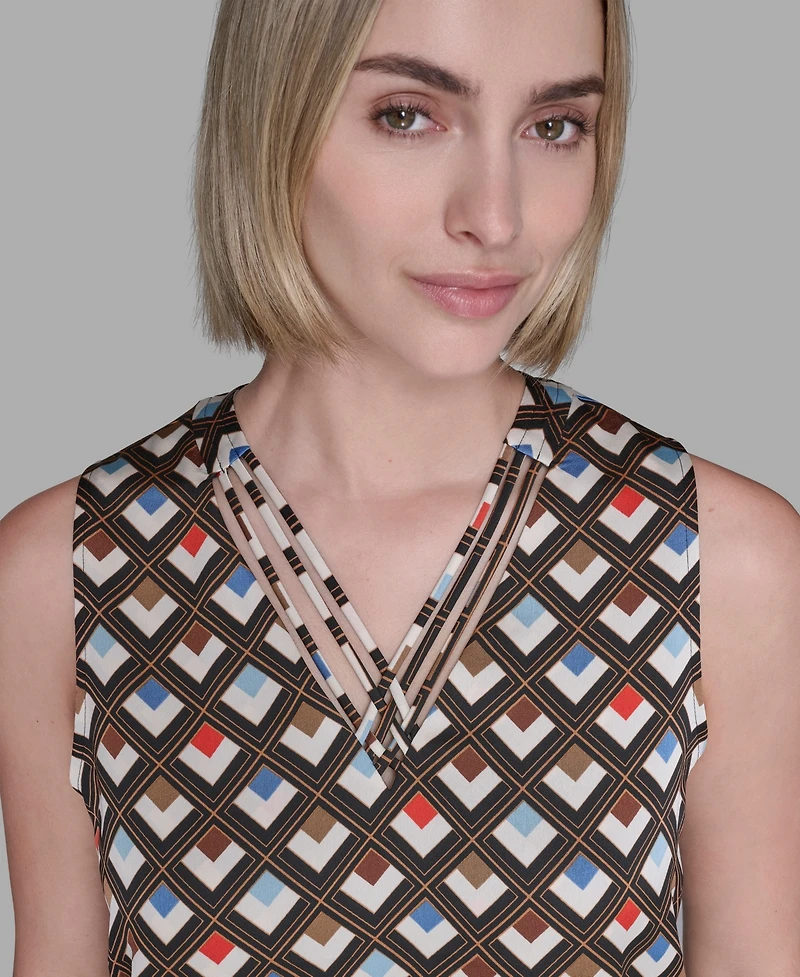Karl Lagerfeld Paris Women's Sleeveless Top