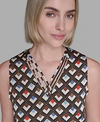Karl Lagerfeld Paris Women's Sleeveless Top