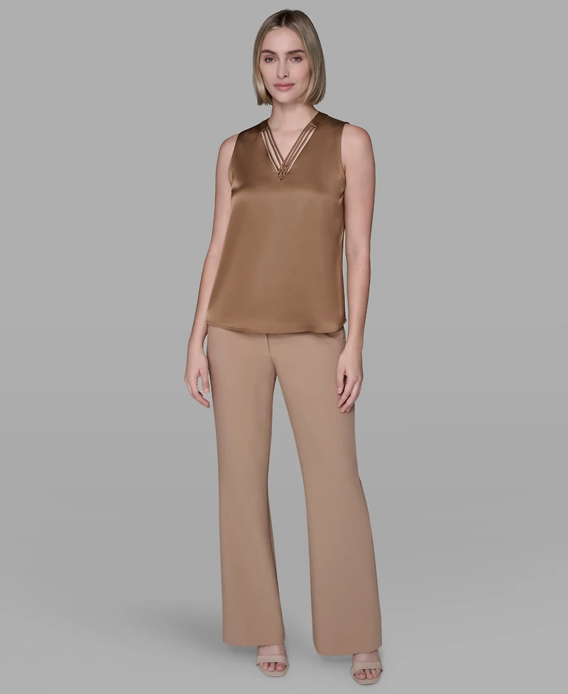 Karl Lagerfeld Paris Women's V-Neck Blouse
