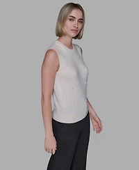 Karl Lagerfeld Paris Women's Round Neck Top