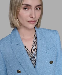 Karl Lagerfeld Paris Women's Cropped Long Sleeves Jacket