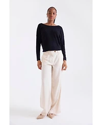 1982 Women's Leyla Low Back Cashmere Sweater