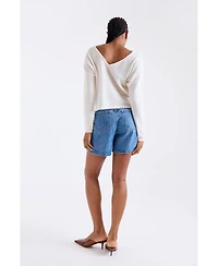 1982 Women's Leyla Low Back Cashmere Sweater