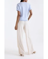 1982 Women's Esme Short Sleeve Crew Neck Cashmere Top