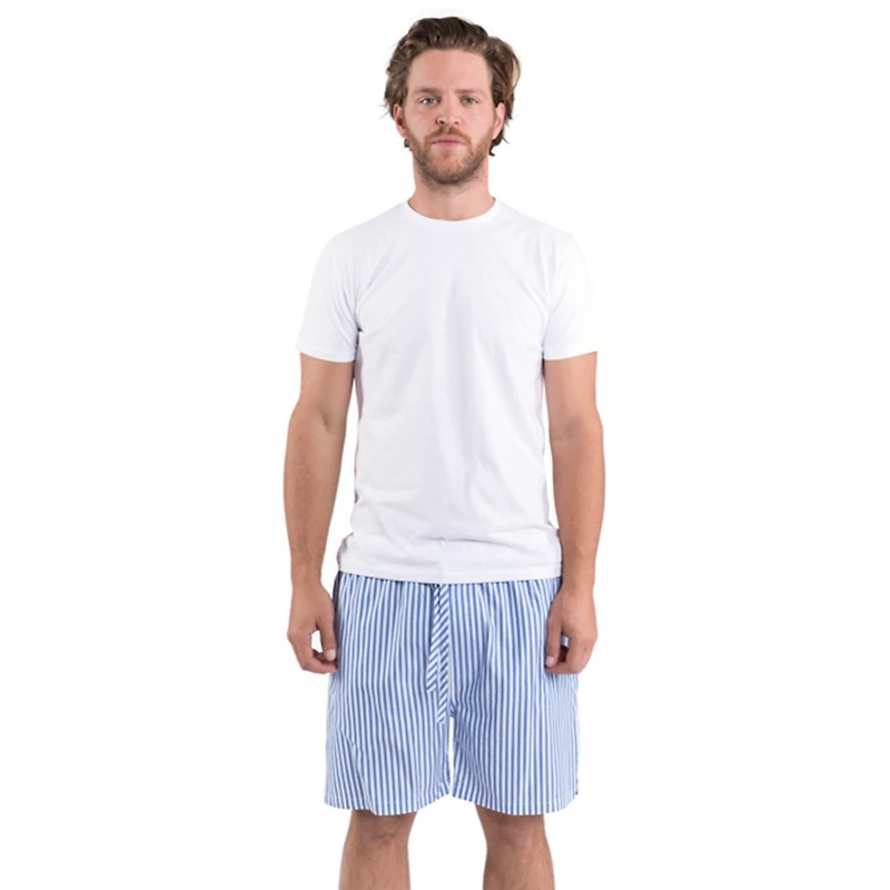 Sant and Abel Men's Men s Organic Cotton Poplin Pajama Sleep Shorts