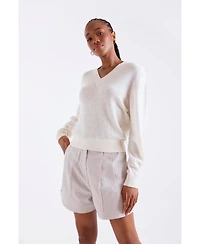 1982 Women's Indigo Vee V-Neck Cashmere Sweater