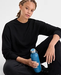 Id Ideology Women's Ribbed Knit Crewneck Sweatshirt, Macy's Exclusive