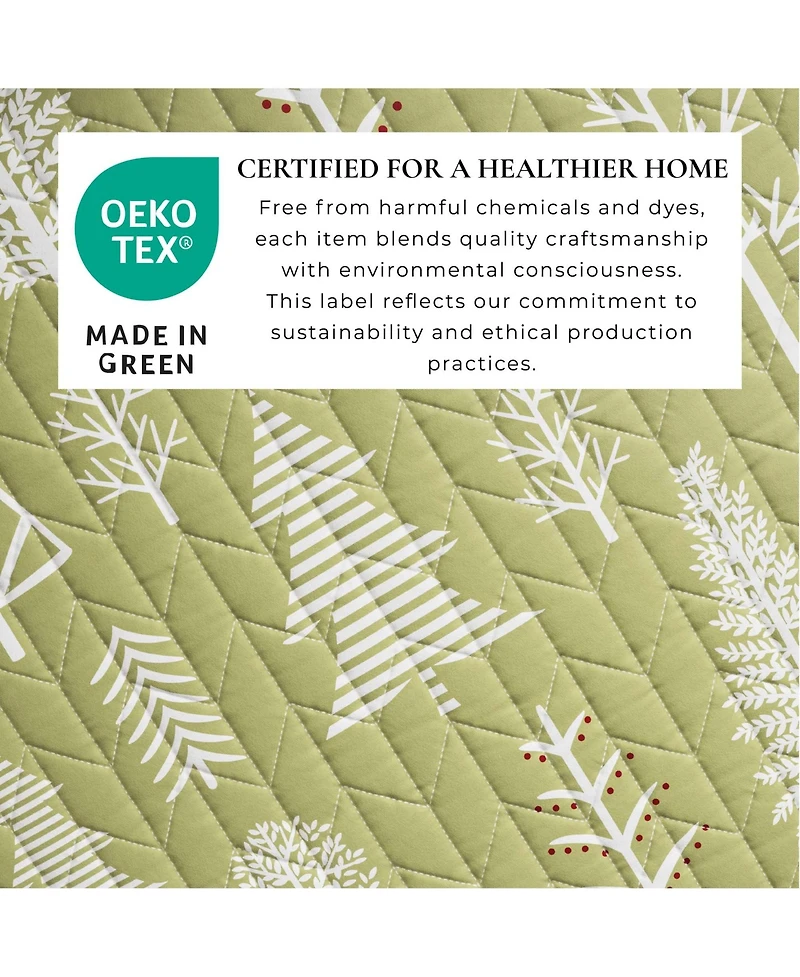 Linery & Co. Winter Forest Microfiber Quilt Set with Shams - Winter forest
