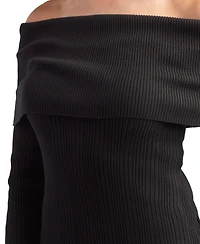 Bcx Juniors' Off-Shoulder Long Sleeve Sweater