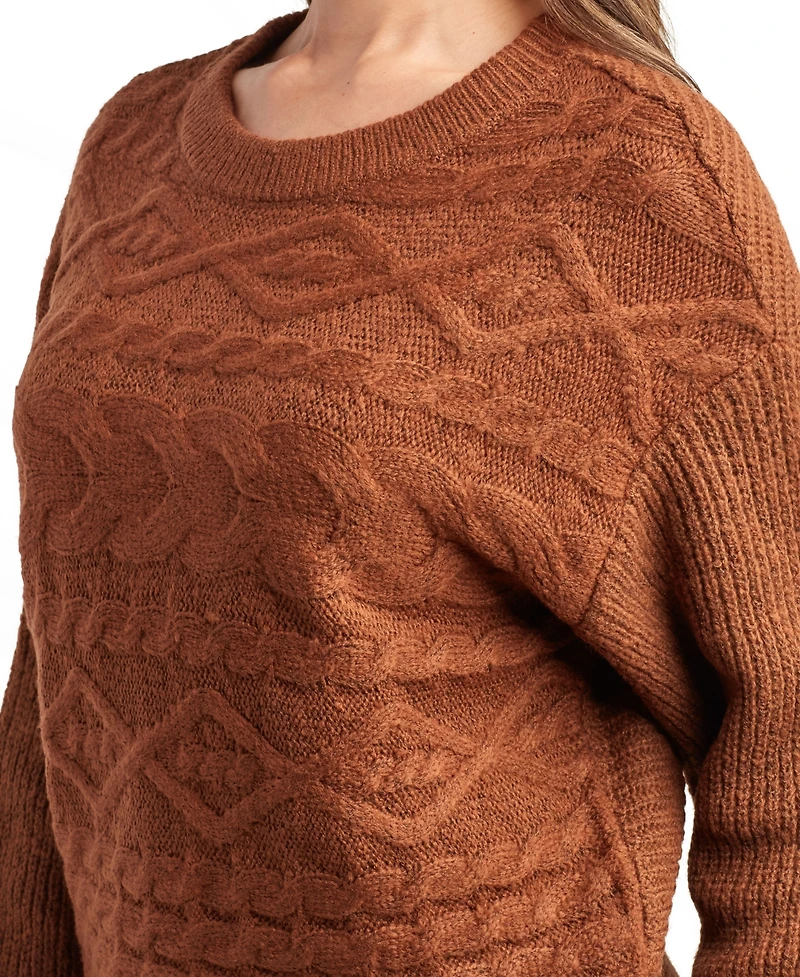 Bcx Juniors' Crewneck Pull On Sweater