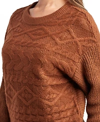Bcx Juniors' Crewneck Pull On Sweater