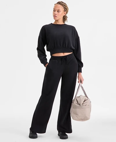 Id Ideology Women's Butter Fleece Drawstring-Waist Pants, Macy's Exclusive