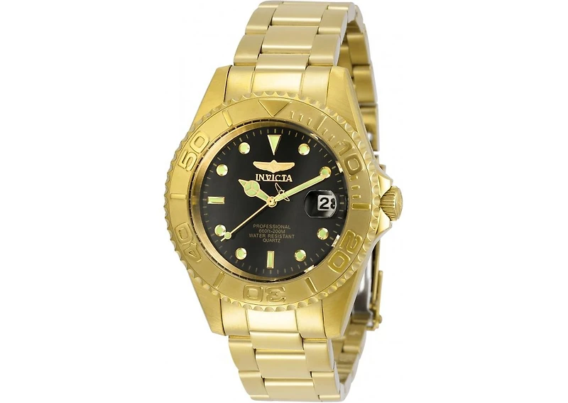 Invicta Men's 29939 Pro Diver Quartz 3 Hand Black Dial Watch