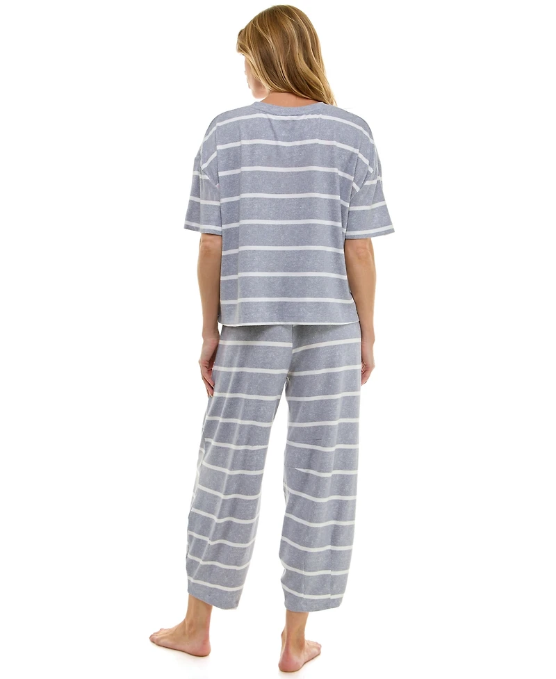 Roudelain Women's Boxy T-Shirt and Barrel Leg Pants Set