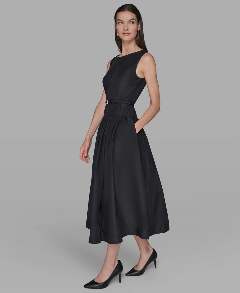 Karl Lagerfeld Paris Women's Taffeta Drop-Waist Ball Gown