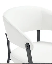 Manhattan Comfort Belle Textured 22.9" Leatherette Upholstered Dining Chair