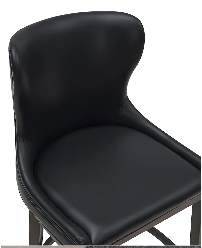 Manhattan Comfort Blair 40.9" Leatherette Upholstered Counter Stool