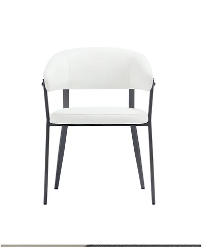 Manhattan Comfort Belle Textured 22.9" Leatherette Upholstered Dining Chair