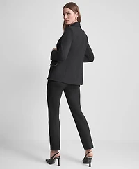 Dkny Petite 2-Button Notch Collar Ponte Jacket