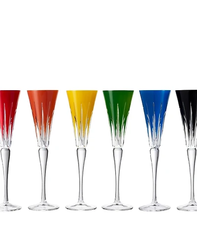 Waterford New Year Assorted Firework Flutes, Set of 6