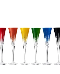 Waterford New Year Assorted Firework Flutes, Set of 6