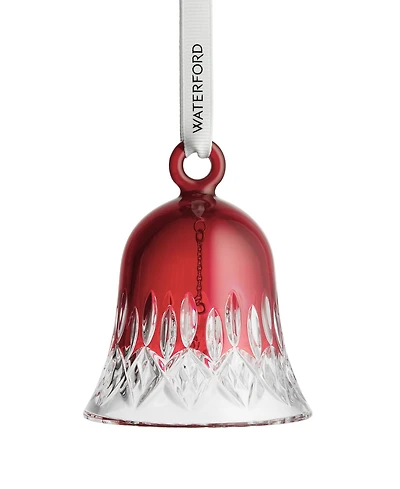 Waterford Lismore Red Bell Ornament