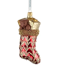 Waterford Holiday Heirlooms Red Filled Stocking Ornament