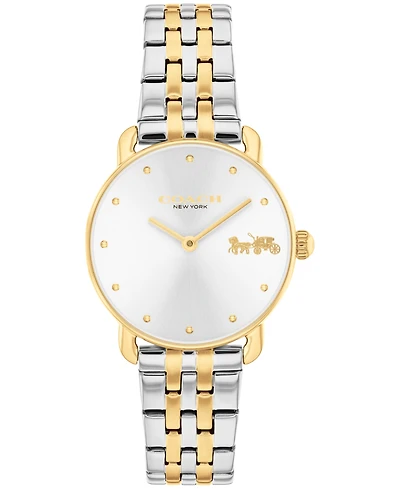 Coach Women's Elliot Two Tone Stainless Steel Bracelet Watch, 28mm