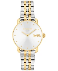 Coach Women's Elliot Two Tone Stainless Steel Bracelet Watch, 28mm