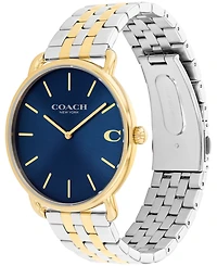 Coach Men's Elliot Two Tone Stainless Steel Bracelet Watch, 43mm