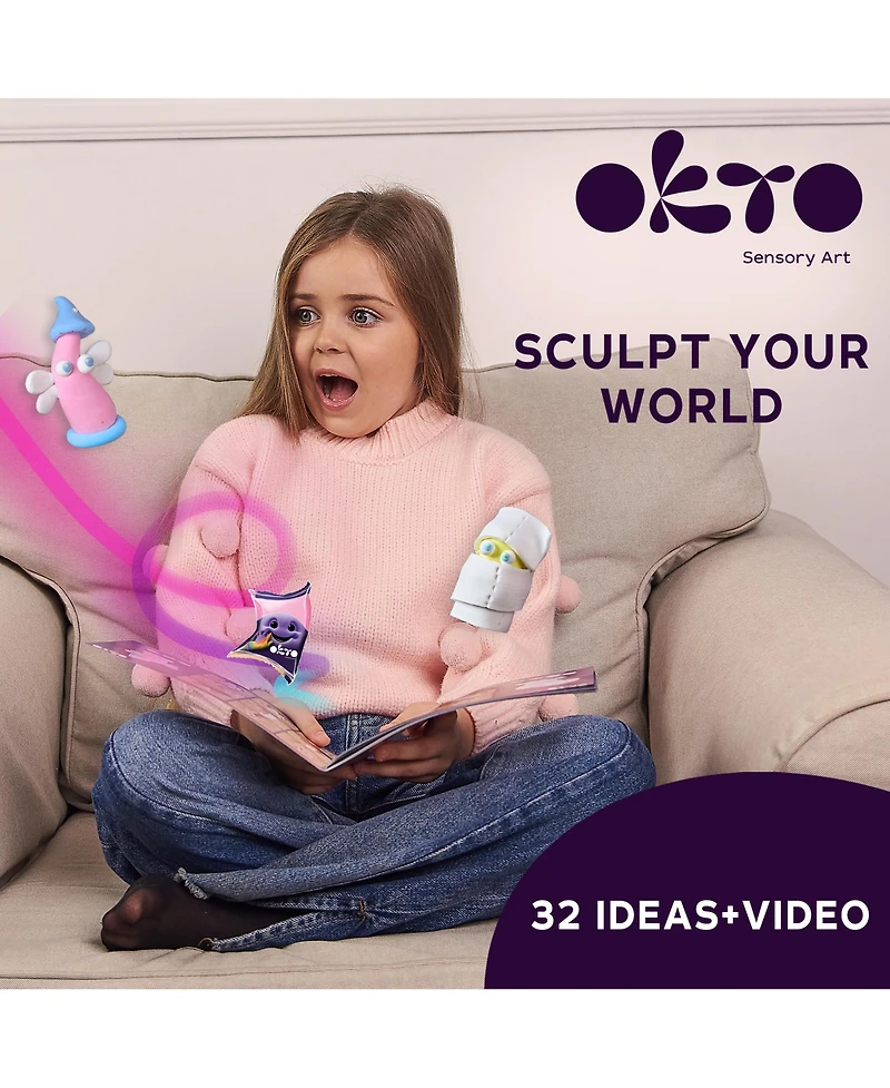 Okto Air Clay Set – 24 Colors “Pastel”