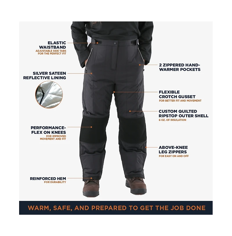 RefrigiWear Women's Insulated Quilted Pants