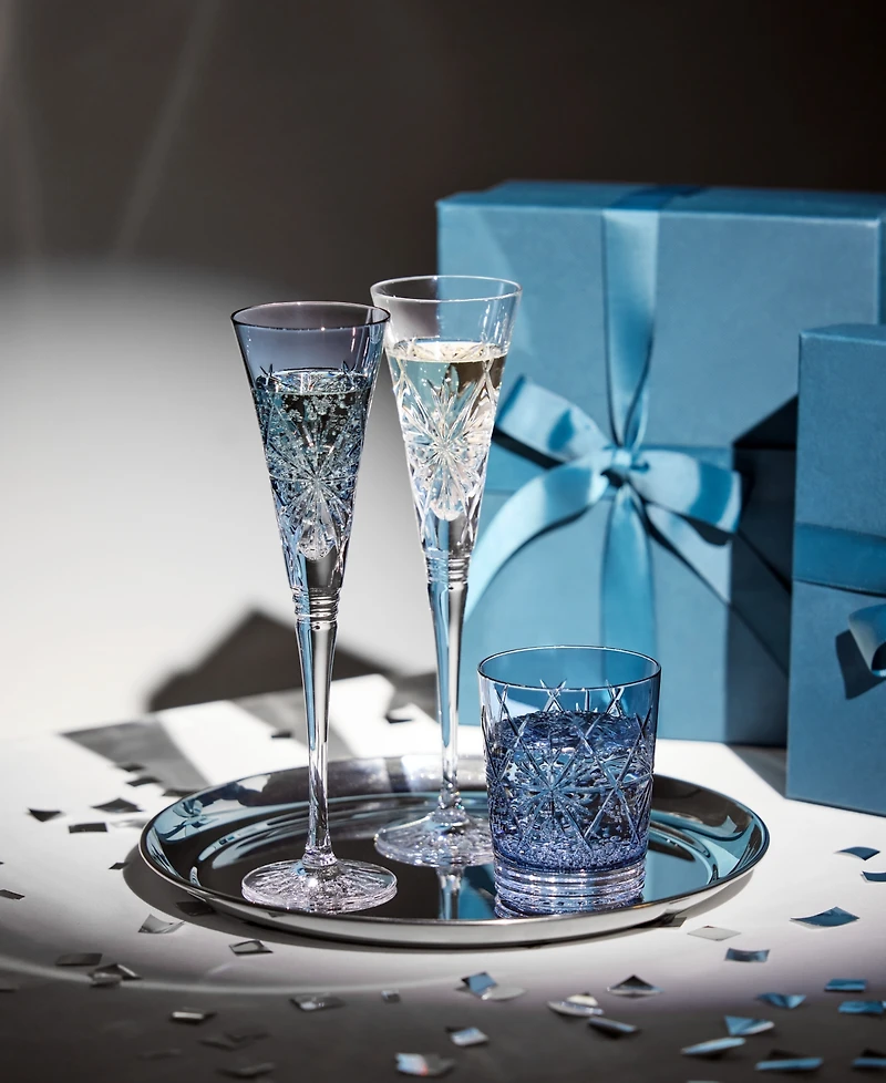 Waterford Winter Wonders Icy Blue Snowflake Flute