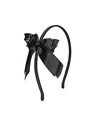 Sweet Wink Child Girl's Glitter Bat Halloween Coquette Bow Headband