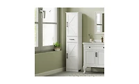 Slickblue Compact Bathroom Cabinet with Doors and Drawers for Clutter-Free Bathroom Storage