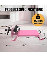 Nordic Hamstring Curl Machine,Height Adjustable Nordic Curl Bench, Compact Home Gym Equipment for Strength Training for Home Gym,450 Lbs