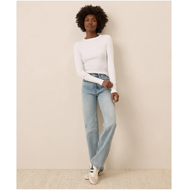 Pact Women's Perfect Rib Long Sleeve Tee