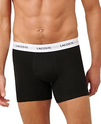 Lacoste Men's 3-Pack Regular-Fit Logo Boxer Briefs