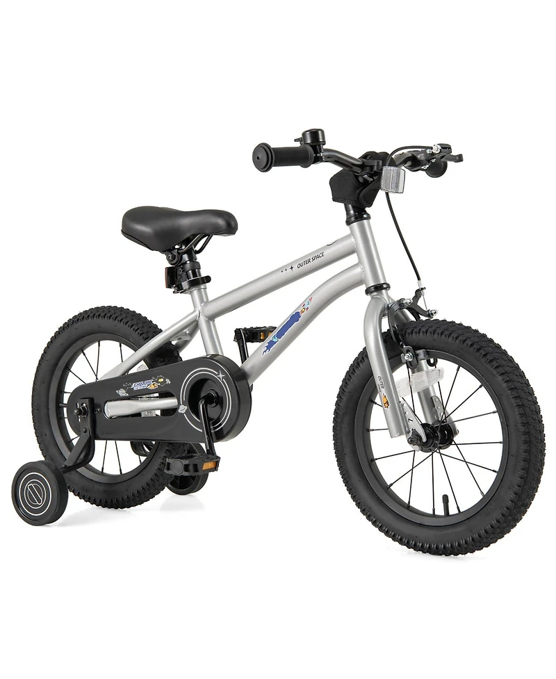14 Inch Kids Bike Bicycle for Boys Girls 3-8 with High Carbon Steel Frame