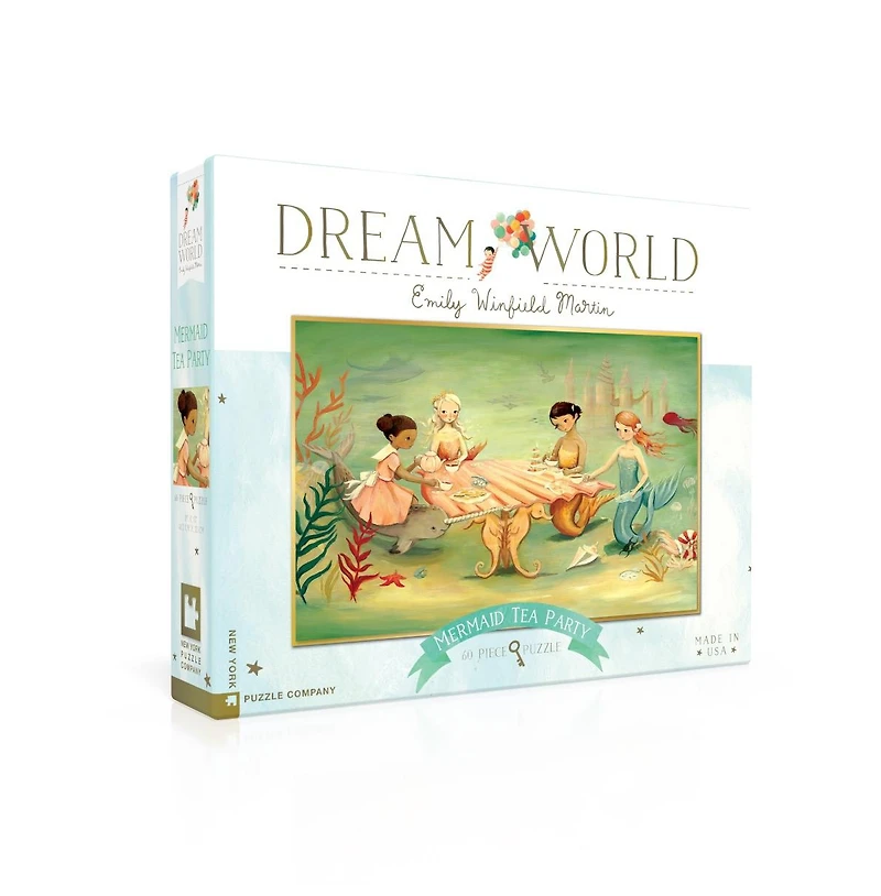 New York Puzzle Company Mermaid Tea Party 60 Piece Puzzle
