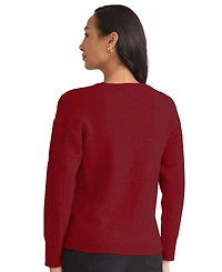 Jones New York Petite Long Sleeve Sweater