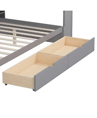 Streamdale Furniture Wooden Daybed with Storage & Desk