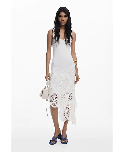 Desigual Women's Crochet midi dress