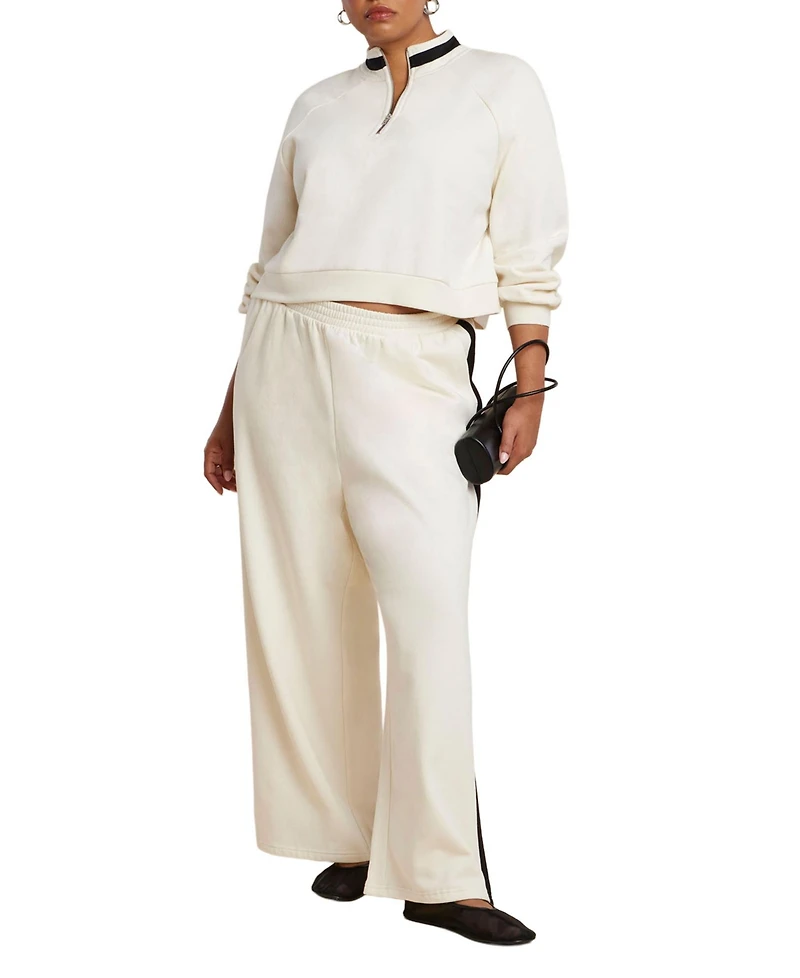 Eloquii Elements Women's Plus Stripe Detail Sweatpant