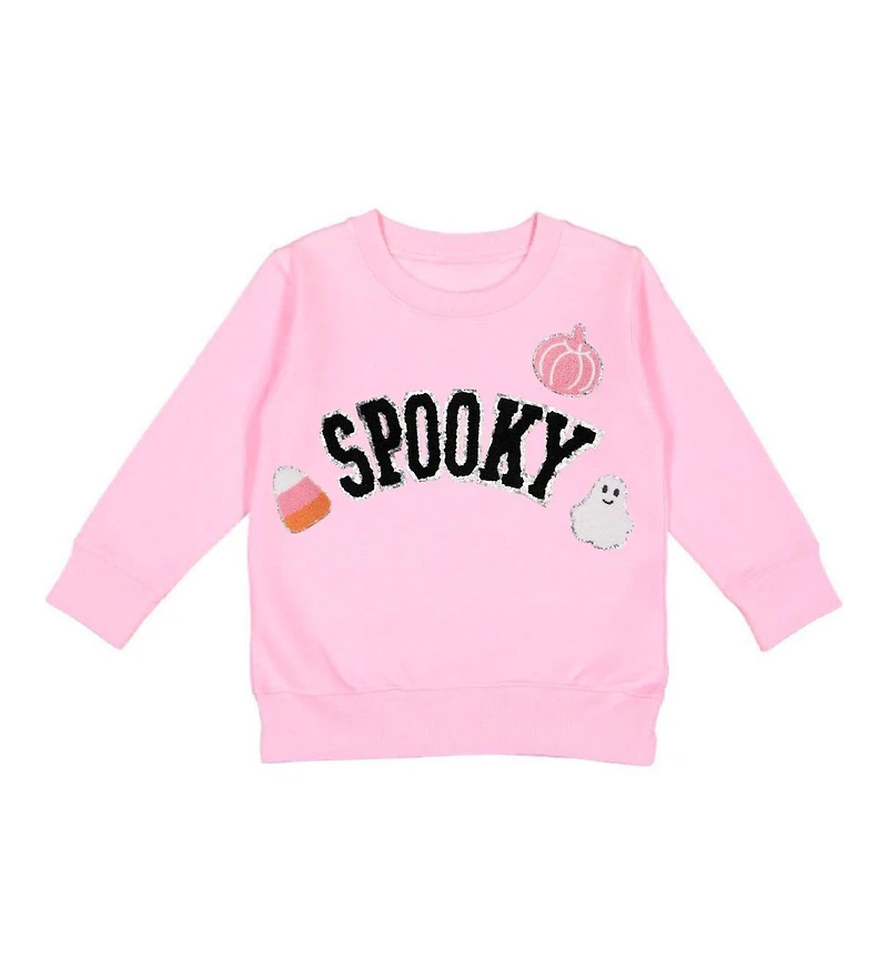 Sweet Wink Toddler Girls Spooky Patch Halloween Sweatshirt
