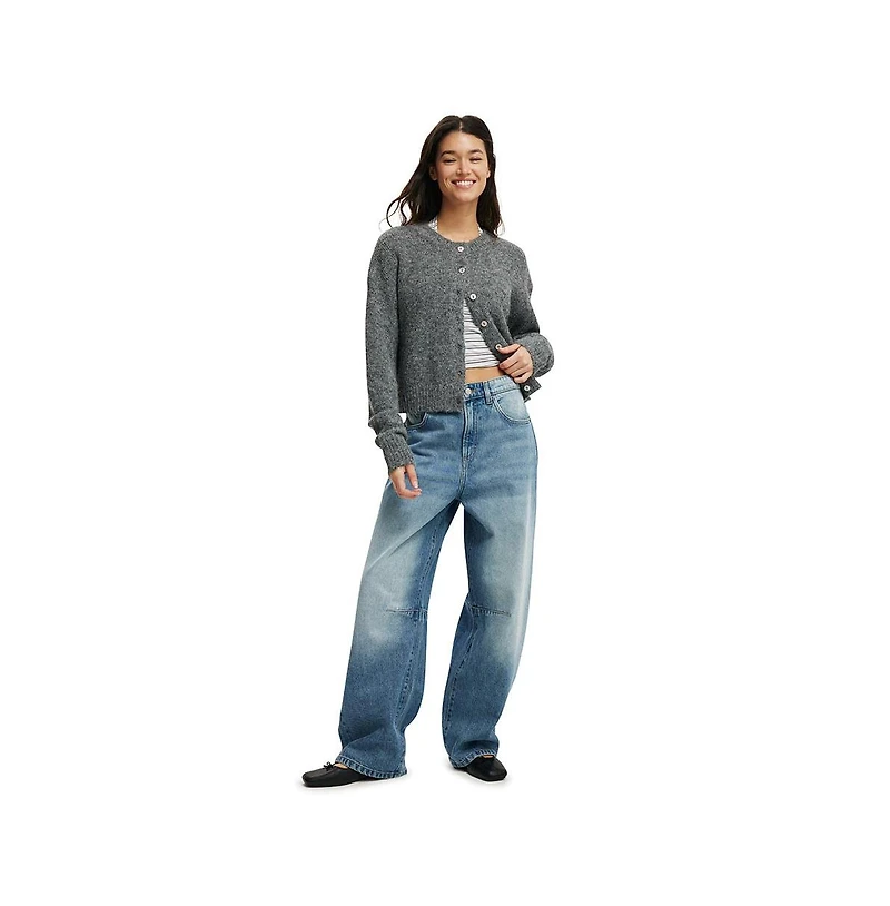 Cotton On Women's Lofty Luxe Crew Cardigan