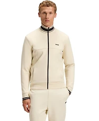 Boss by Hugo Men's Cotton-Blend Zip-Up Sweatshirt
